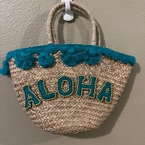 Aloha straw tote